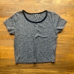 Charlotte Russo Short Sleeve Grey Top